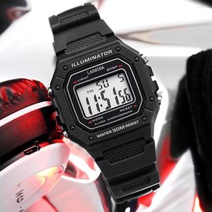 Montre-bracelets montres de poignet masculines LED Electronic Digital Watch for Men Women Square Silicone Sport Army Fitness Clock Reloj