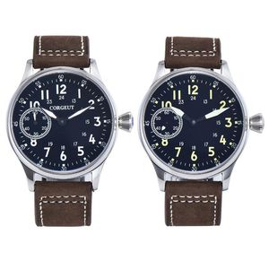 Montre-bracelets Watch pour hommes 44 mm Black Down Luminal 6497 Mouvement ST3600 316 MANUEL DE LA LIGNE INSÉLANDE ACI