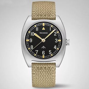 Montres-bracelets Merkur W10 Vintage Montre Britannique Militaire Montre Mens Mécanique Main Vent Montres Lumineux Stain Acier 38mm Cas 230921