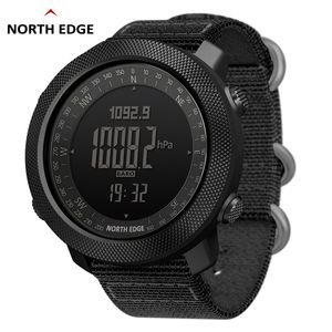 Mujeres de pulsera North Edge Mens Sport Horas de reloj digital Running Swimming Military Ejército Relojes Altimeter Barometer Compass Impermeable 50m 230307