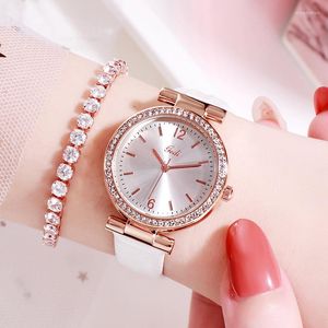 Muñecos de pulsera RED RETRATIVOS Mujeres atractivas Relojes de dhinestone de lujo Reloj de 30m Reloj de regalo Gedi Gedi Lady Rechor