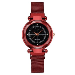 Relojes de pulsera Retro Cuarzo redondo Esfera innovadora Relojes de pulsera casuales Correa de red inoxidable Reloj de moda Reloj de pulsera impermeable para mujeres