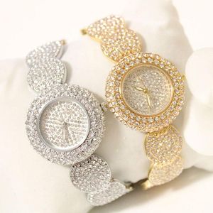 Montres-bracelets SEYRNOW dames montres-bracelets 2021 plein de diamants Bracelet Sexy or petite Montre à Quartz pour les femmes Montre Femme