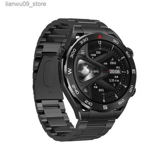 Relojes de pulsera Reloj inteligente SK4 Ultimate BT Llamada Control de video corto Carga inalámbrica NFC Hombres Negocios Acero inoxidable Deporte Fitness TrackerQ231123