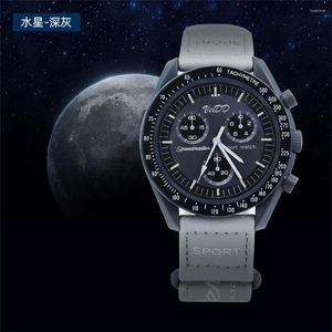 Wallwatches Sports Quartz Men's Watches Women's Planet's Planet Planeta Moon Mens Wnist Wnd Fashion For Men relaj hombre