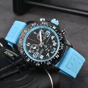 Relojes de pulsera Relojes de marca originales de alta calidad para hombres Reloj de pulsera de lujo Fecha automática Correa de goma Prueba Relojes masculinos gratis