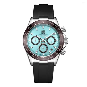 Montre-bracelets Tutedix Luxury Fashion Business Quartz Watch for Men Gift 40mm VK63 Sapphire Crystal 10bar Imperpose Wristwatch Solid 316L