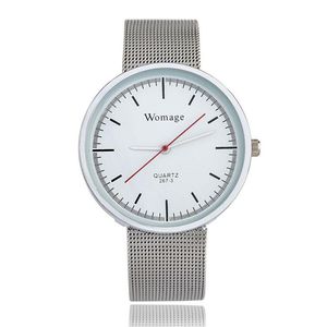 Montreuse-bracelets Womage Fashion Brand Lady Gift Mesh Steel Watch Women's Ladies Clock Relogio Feminino Zegarek Damskiwristwatches Wristwatch