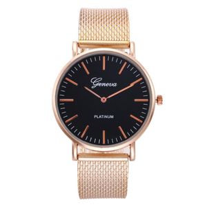 Relojes de pulsera Relojes de mujer Mármol Clásico Cuarzo Acero inoxidable Reloj de pulsera Pulsera Ginebra Relogio Preto Feminino