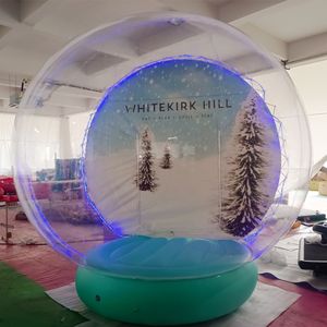 X MAS Party Activities 10ft Boule à neige gonflable Décoration de Noël Tente à bulles transparente