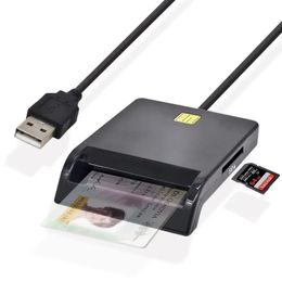 Lecteur de carte à puce X01 USB pour carte bancaire IC / ID lecteur de carte EMV haute qualité pour Windows 7 8 10 Linux OS USB-CCID ISO 7816