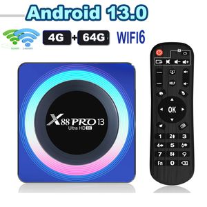 14pcs x88 Pro 13 Android TV Box Rockchip RK3528 4GB 64GB 32GB 2GB16GB Media Player 2.4G 5G WiFi6 BT4.0 100M 8K