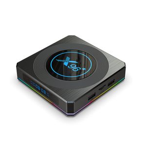 X96 X4 TV Box Amlogic S905X4 Smart RGB Light Android 11 4G 64G Wifi Media Player TVBOX 8K Set topbox