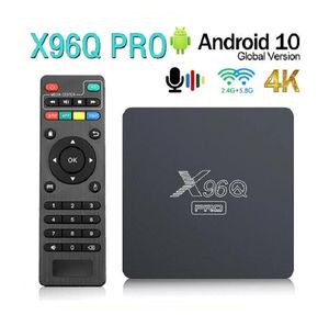 X96Q Pro Android 10 Smart TV BOX Allwinner H313 Quad Core 4K 60fps 2.4G WiFi Google Playstore X96 Mini