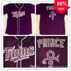 Xflsp GlaC202 Prince Night Jersey Night at Target Field Violet Baseball Maillots Hommes Femmes Jeunes Stiched
