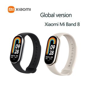 Versión Global Xiaomi Mi Band 8 Pantalla AMOLED de oxígeno en sangre pulsera de Fitness Miband8 Fitness Traker Monitor de ritmo cardíaco banda inteligente