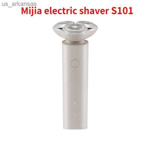 Xiaomi mijia Electric Shaver S101 Portable Flexible Shaver 3 Heads Dry and Wet Shaving Washable Beard Trimmer Tripod Intelligent L230523
