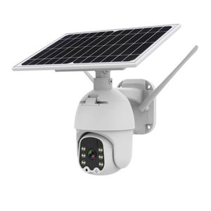 Xiaovv 1080p Sécurité sans fil Caméra IP Panoramique extérieure Inclinaison WiFi Spotlight Batterie solaire Powered Color Night Vision Mouvement Détectionner pour HOM
