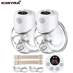 XIMYRA S12 Hands Free Electric Breast Pumps Mother Milk Extractor Portable Pump Wearable Wireless Breastpump 240109