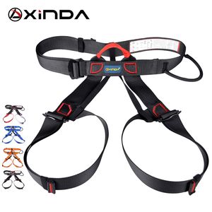 Xinda Professional Outdoor Sports Safety Belt Rock Climbing Harness Waist Support Half Body Harness Aerial Survival Equipment