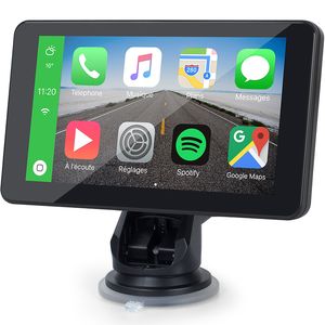 XINMY 7 Pouces Écran Tactile Voiture Vidéo Portable Sans Fil CarPlay Tablette Android Stéréo Multimédia Bluetooth Navigation Avec Caméras Avant et Arrière