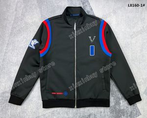 xinxinbuy Hombres diseñador Abrigos conjuntos Chaqueta Bordado de letras Baloncesto París manga larga mujer negro caqui blanco XS-L