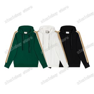 Xinxinbuy Men Designer Sweatshirts Sweats Silver Reflective Strip Double Letter Sports Sportswear Belt Women High Quality Black White Green M-2xl