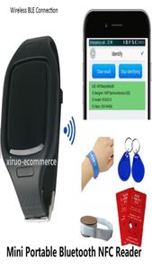 XIRUOER HF Mini Lector de Bluetooth portátil con banda RFID externo inalámbrico RFID 1356MHz Tarjeta RFID de largo alcance NFC Reader Writer6388786
