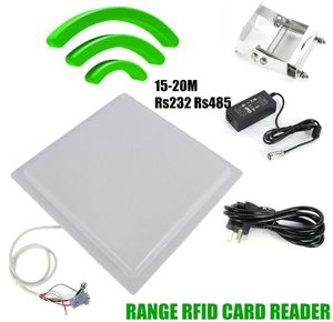 Xiruoer UHF Lector RFID fijo con 12dBi Linner Antenna Gen2 UHF 902-928 MHz Lectores pasivos RFID RS232 Distancia de largo alcance Proximidad pasiva UHF Reader Writer