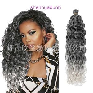 Xuchang Fibre chimique Dirty tresse Crochet Hair Ocean Curly Hawaii Extensions Hawaiian Wig