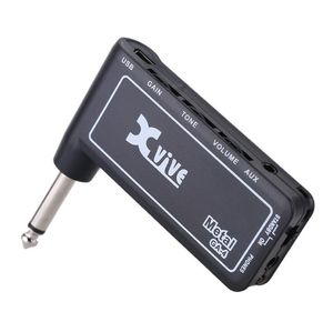 Xvive GA4 Metal Mini Portable Rechargeable Electric Guitar Plug Headphone Amp Amplifier Free Shipping