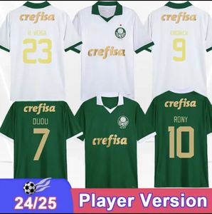 Xxxl 24 25 Palmeiras Jersey Palmeiras Version du fan de ventilateur Version de football Numéro 9 Tiras de football endric Hommes Kits Kits Full Top Quality Jersey