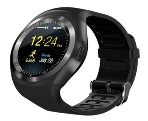 Y1 Smart Watch Wristban Style High Resolution Relogio Android Phone Sim GSM Remote Camera Informations Affichage Sport Pedo474968882