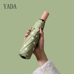 Yada 2021 Design Creative Dots Umbrella para mujer Rainy Foldable Rainproof Sun Protection YS200056 J220722