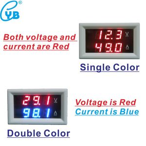 YB27VA DC 3.5-30V Voltmètre Digital Ammeter 10A AMP Volt Pannet Tension Courent METTER 3 FIL 999MA 5A 20A 50A 100A 200A 1000A