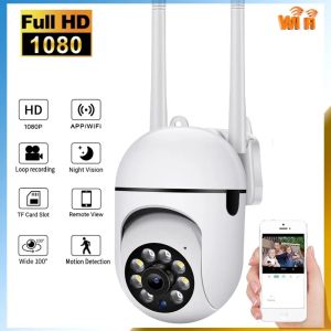 Ycc365 plus 1080P PTZ WIFI IP caméra Audio CCTV Surveillance 4X Zoom nuit couleur sans fil étanche H.264 Audio sécurité