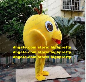 Costume de mascotte d'oiseau jaune, oiseau volant, personnage de dessin animé pour adulte, Photo de conférence, grande taille, bonne taille, zz7738