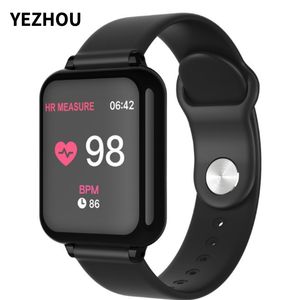 YEZHOU2 2022 meilleur B57 femme entreprise montre intelligente étanche Fitness Tracker Sport pour IOS Android téléphone Smartwatch moniteur de fréquence cardiaque fonctions de pression artérielle