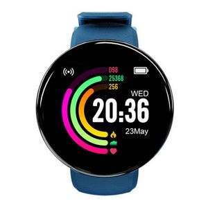 YEZHOU2 D18 Bracelet intelligent en gros smartwatch D18S Écran rond Couleur Sport Comptage des étapes Rappel d'information sur la fréquence cardiaque Montre intelligente étanche