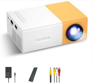 Mini proyectores YG300 compatibles con proyector de video portátil de 1080P para niños de dibujos animados, regalo para exteriores, cine en casa, películas, interfaces USB HDMI