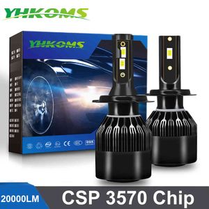 YHKOMS H4 H7 20000LM H1 H8 H9 H11 9005 HB3 9006 HB4 9012 Car LED Light Bulb Auto Fog Lamp Automobiles Headlamp 6000K