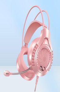 Casque de basse profonde Yindaio Q7 DTS 7.1 Sound entouré Colorful Light Wired Gaming Headphone avec microphone - USB unique avec OCODER O CHIP7052525