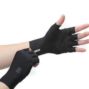 YKYWBIKE gants de cyclisme demi-doigt hommes femmes été vélo de route équitation XRD rembourrage gants de vélo Fluo orange H1022