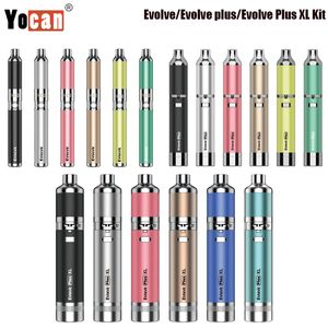 Yocan Evolve Kit 650mAh batterie/Evolve Plus 1100mAh/Plus XL Kit 1400mAh Kit de vaporisateur de concentré de plantes de cire authentique