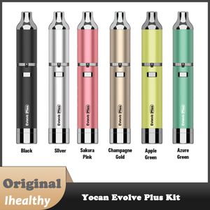 Yocan Evolve Plus Wax Vape Pen Kit Batería incorporada de 1100 mAh Tecnología de bobinas duales de cuarzo para cera y concentrado Cigarrillo electrónico