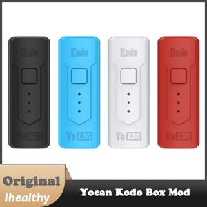Yocan Kodo Box Mod 400mAh Batería Voltaje ajustable Ajustable Vapor de cigarrillo Soporte 510 Atomizador de rosca Vaporizador