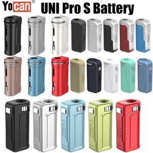 Yocan UNI Pro S batterie Vape Mod 650 mAh préchauffer les Batteries tension réglable s'adapter à toutes les cartouches d'huile à filetage 510 E Cigarette