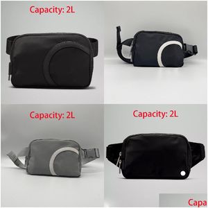 Sacs de yoga Nouveau Lu Partout Sac de ceinture Modèles officiels Dames Sports Taille Outdoor Messenger Poitrine 1L Capacité283W Drop Livraison en plein air Otzgt