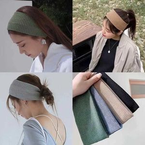 Yoga Hair Bands Sports Cycling Washing Face Headbands Soft Korean Cotton Knitted Headband For Women Girls Bandana Fashion Hair Accessories L221027