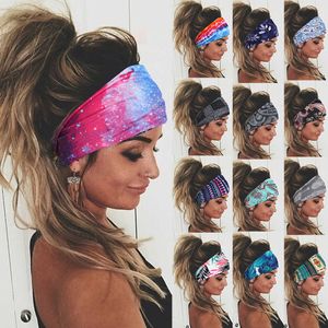 Bandas para el cabello de yoga Tie Dye Fietsen Yoga Sport Zweet Hoofdband Vrouwen Zweetband Voor Mannen Vrouwen Yoga Haarbanden Hoofd Zweet Bands Sport Veiligheid L221027